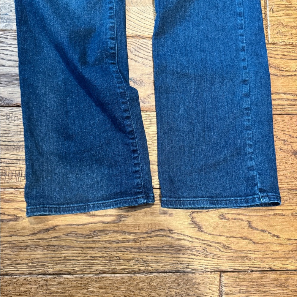 NYDJ Marilyn Straight Leg Jeans in Deep Blue - Picture 4 of 6